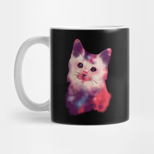 Cute Galactic Cat Space Exploration Kitten Mug